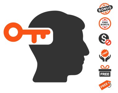 Ücretsiz Bonus ile akıl anahtar simgesi