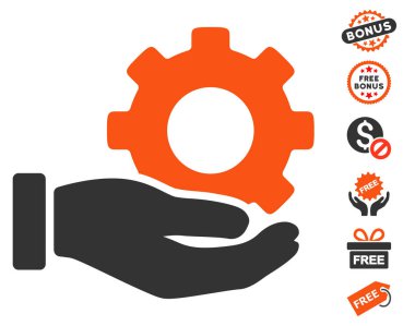 Mekanik vites hizmet el simgesi ücretsiz bonus