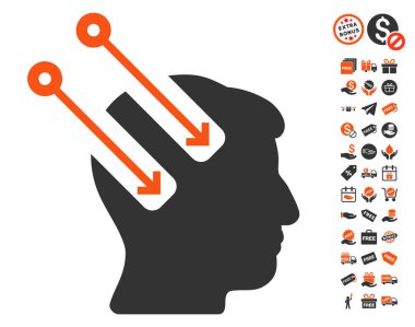 Sinirsel arayüz simgesi ücretsiz bonus