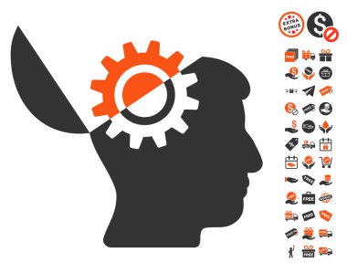 Açık fikirli dişli simgesini ücretsiz bonus