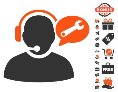 Operatör hizmeti ileti simgesi ücretsiz bonus