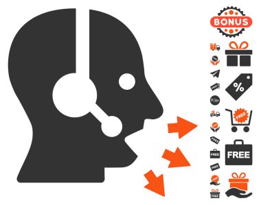 İşleç simgesi ücretsiz Bonus ile konuşmak