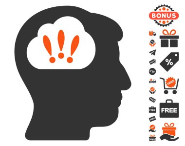 Ücretsiz Bonus ile sorun beyin fırtınası simgesi