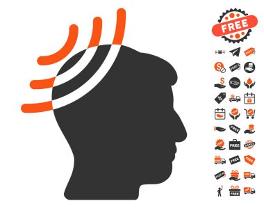 Ücretsiz Bonus ile radyo Resepsiyon kafa simgesi