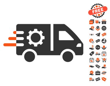 Ücretsiz Bonus ile hizmet araba simgesi