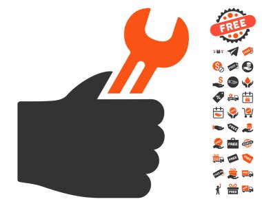 Hizmet el simgesi ücretsiz bonus