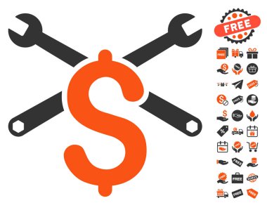 Hizmet fiyat simgesi ücretsiz bonus