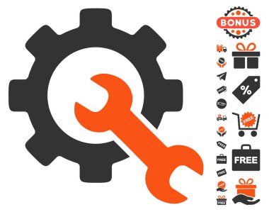 Ücretsiz Bonus simgesiyle hizmet araçları