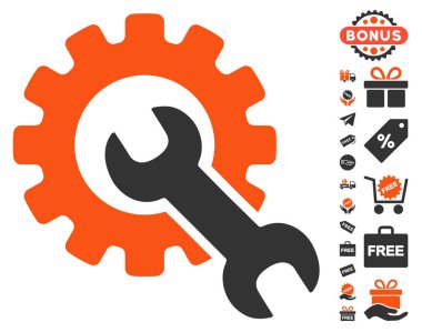 Ücretsiz Bonus simgesiyle hizmet araçları