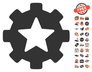 Yıldız sık seçenekleri dişli simgesini ücretsiz bonus