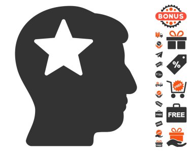 Ücretsiz Bonus ile yıldız kafa simgesi