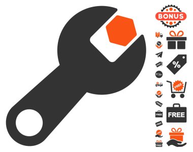 İngiliz anahtarı simgesini ücretsiz bonus