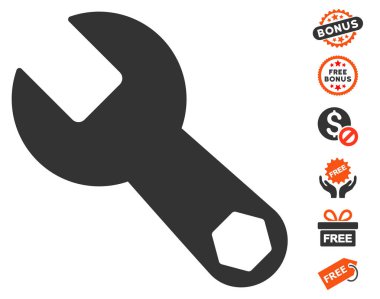 İngiliz anahtarı simgesini ücretsiz bonus