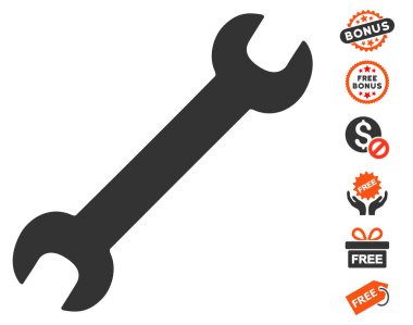 İngiliz anahtarı simgesini ücretsiz bonus