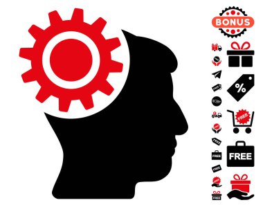 Beyin dişli simgesini ücretsiz bonus