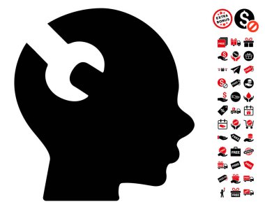 Beyin İngiliz anahtarı aracı simgesini ücretsiz bonus