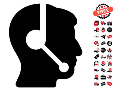 Çağrı Merkezi operatörü simgesi ücretsiz bonus