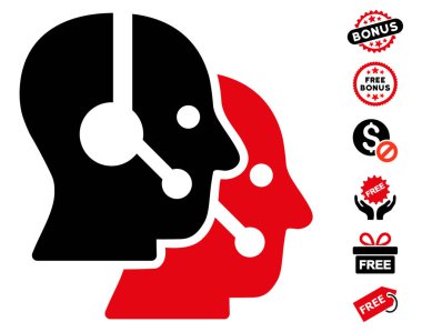 Çağrı merkezi operatörleri simgesi ücretsiz bonus