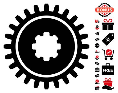 Ücretsiz Bonus dişli simgesiyle