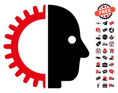 Cyborg kafa simgesi ücretsiz bonus