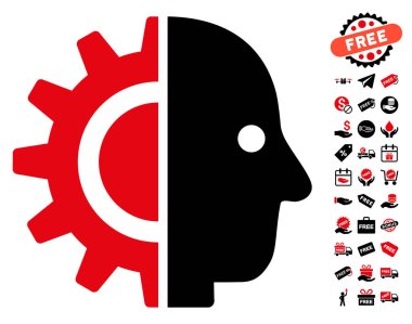 Cyborg kafa simgesi ücretsiz bonus