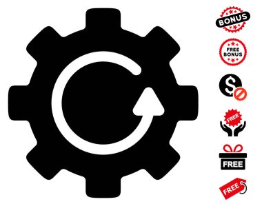 Dişli döndürme simgesi ücretsiz bonus