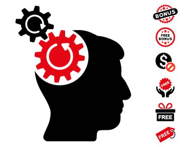 Döndürme simgesi ücretsiz bonus kafa Dişliler