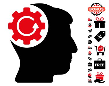 Akıl dişli döndürme simgesi ücretsiz bonus