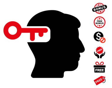Ücretsiz Bonus ile akıl anahtar simgesi