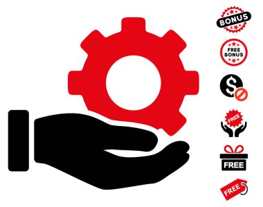 Mekanik vites hizmet el simgesi ücretsiz bonus