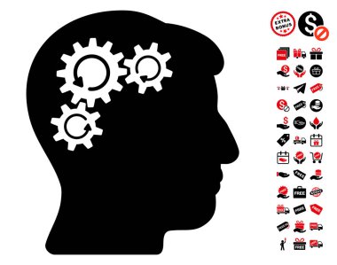 Zihin dişli döndürme simgesi ücretsiz bonus