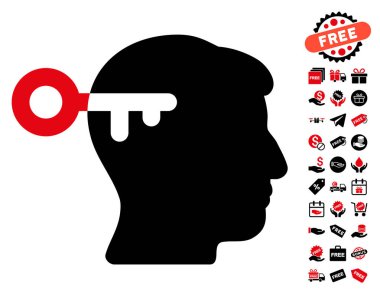 Ücretsiz Bonus ile zihin anahtar simgesi