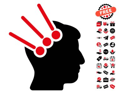 Sinirsel arayüz konektörleri simgesi ücretsiz bonus