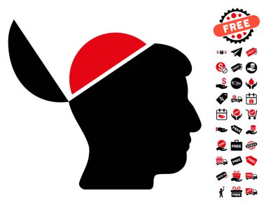 Ücretsiz Bonus ile açık beyin simgesi