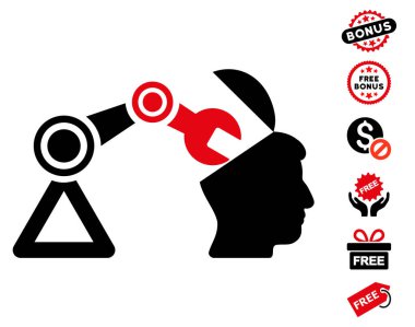 Açık kafa cerrahi manipülatör simgesi ücretsiz bonus