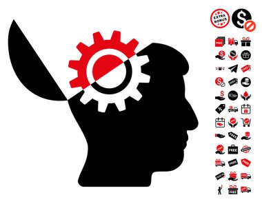 Açık fikirli dişli simgesini ücretsiz bonus