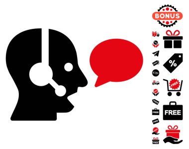 Operatör ileti balon simgesi ücretsiz bonus