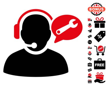 Operatör hizmeti ileti simgesi ücretsiz bonus