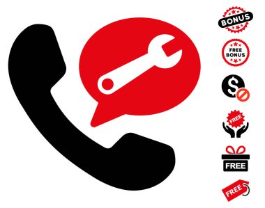 Telefon hizmeti ileti simgesi ücretsiz bonus