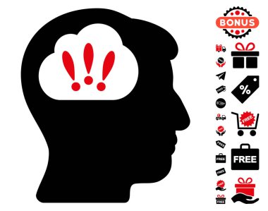 Ücretsiz Bonus ile sorun beyin fırtınası simgesi