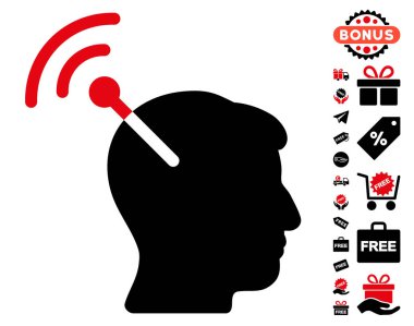 Radyo sinirsel arayüzü simgesi ücretsiz bonus