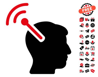 Radyo sinirsel arayüzü simgesi ücretsiz bonus