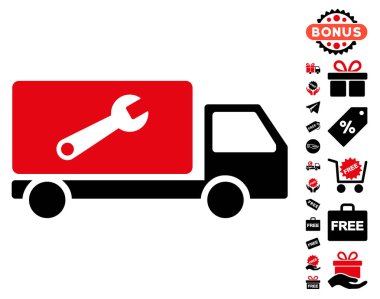 Ücretsiz Bonus ile hizmet araba simgesi