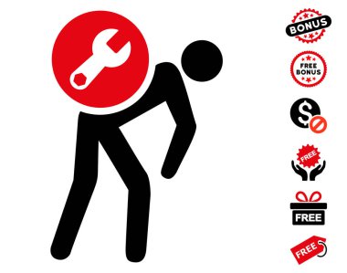 Ücretsiz Bonus ile servis kurye simgesi