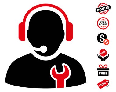 Ücretsiz Bonus ile hizmet işleç simgesi