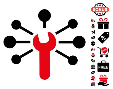 Hizmet anahtarı ilişkiler simgesi ücretsiz bonus