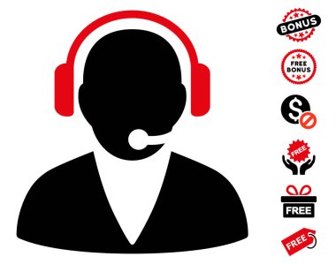 Ücretsiz Bonus ile destek işleç simgesi