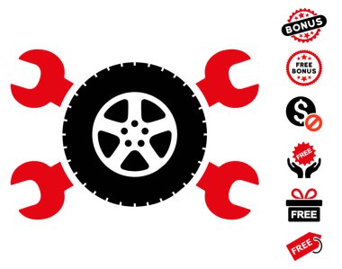 Lastik Servisi anahtarı simgesini ücretsiz bonus