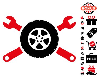 Lastik Servisi anahtarı simgesini ücretsiz bonus