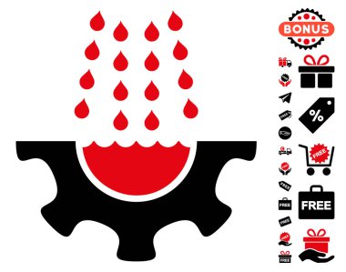 Su duş hizmet dişli simgesini ücretsiz bonus